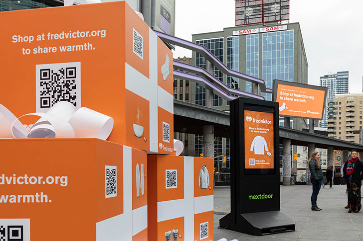Portable digital billboards deployed for a brand activation campaign